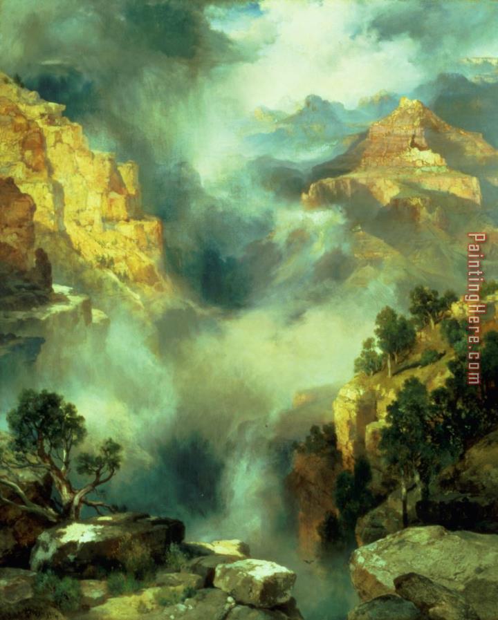 Thomas Moran Mist in the Canyon